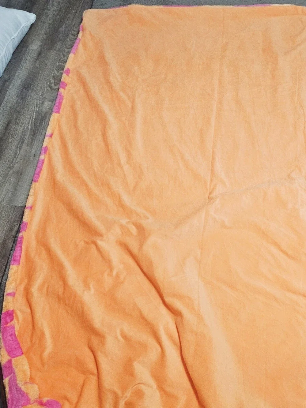 Novogratz Bat Checkered Orange/Neon Pink Oversized Halloween Throw Blanket
